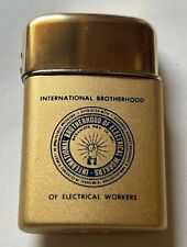 Vintage IBEW International Brotherhood of Electrical Workers Ronson Lighter 1470 picture
