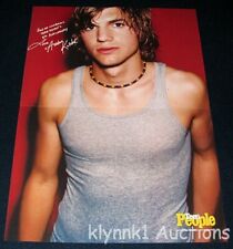 Ashton Kutcher 3 POSTERs Centerfold Lot 3437A Star Mix Nelly Usher on the back picture