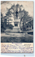 1906 Soldier's Monument Kingston Massachusetts MA Posted Antique Postcard picture
