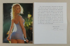 Kristi Cline Autograph Playboy Mag Clipping & Letter #890 picture