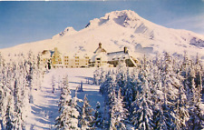 Timberline Lodge at Mount Hood, Oregon winter vintage unposted picture