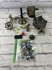 Vintage And Antique Items. Cast, Marbles, Marbles, Doll Stove, Bronze, More picture