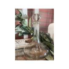 Vintage Wine Decanter | Glass Decanter | Art Deco Style| Large Glass Bottle picture