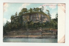 1909 Oglesby IL Lovers Leap Starved Rock LaSalle County La Salle Cliff Postcard picture