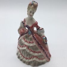 Vintage Goldscheider Madame Pompadour Porcelain Figurine. Pink, Purple 6.5” picture
