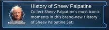 TOPPS STAR WARS CARD TRADER HISTORY OF SHEEV PALPATINE RARE + UNCOMMON SET picture