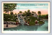 Milwaukee WI-Wisconsin, The Monkey Island, Washington, Vintage c1931 Postcard picture