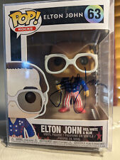 ELTON JOHN signed Funko Pop picture
