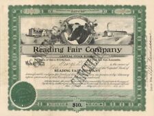 Reading Fair Co. - Stock Certificate - Animals on Stocks and Bonds picture