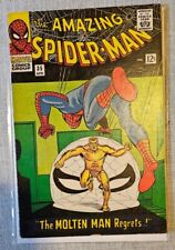 Amazing Spider-Man #35 Molten Man Appearance 1966 Nice Copy picture
