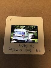 Original 35mm SLIDE  - 1991 BELIZE  Bus On Ferry Crossing River  MM3.#2.39 picture