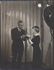 HOLLYWOOD BEAUTY MARY PICKFORD + BORIS KARLOFF PORTRAIT 1950s Photo C26 picture