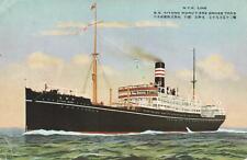 VINTAGE Japanese Official NYK Line Advertising SS Kitano Maru POSTCARD UNUSED picture