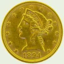 1894 $5 Liberty Head US Gold Coin picture