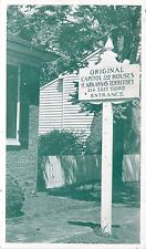 Original Capitol and Houses of Arkansas Territory Entrance Sign Card 1953 picture