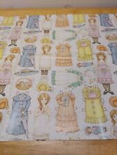 Vintage Hallmark Paper Doll Gift Wrap, 1 Full Sheet 1983 Victorian Country picture