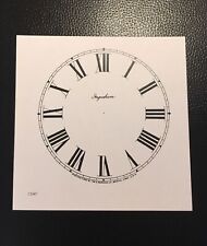 Antique Clock Parts- Clock Dial Ingraham 5” -Roman-White. picture