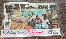 holiday inn holidome rapid city postcard 1977 Note Sunbathers By Pool picture