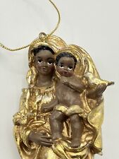 African American Madonna With Child Ornament 5 3/8