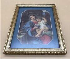 VTG Canvas Print Madonna Of The Grapes with Baby Jesus-Pierre Mignard-Gilt Frame picture