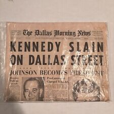 ORIGINAL Dallas Morning News Kennedy Slain JFK November 23 1963 - Complete Paper picture
