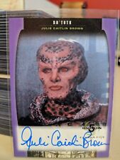 Babylon 5 Season 5 Julie Caitlin-Brown A14 Autograph Card as Na'Toth 1998 Skybox picture