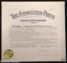 1955 Associated Press Autograph Signed ROBERT MCLEAN Costa Mesa GLOBE HERALD picture