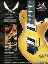 Dean Thoroughbred USA Series electric gold top guitar advertisement ad print picture