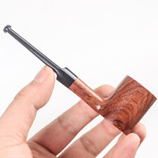 Classic Rosewood Hammer Shaped Pipe Flat Bottomed Straight Solid Wood Pipe  picture