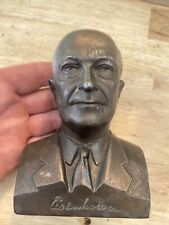 Dwight D. Eisenhower Banthrico Piggy Bank Vintage IKE Patina Collector NO KEY picture