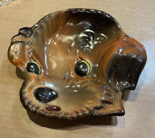 Yorkie Dog Head VTG Wall Plate Spoon Rest Italy Trinket Dish picture