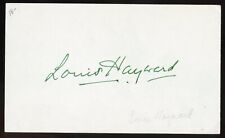 Louis Hayward d1985 signed autograph auto 3x5 Cut British-American Actor picture