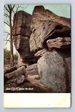 Rock City NY-New York, Below the Rock, Natural Formation, Vintage Postcard picture