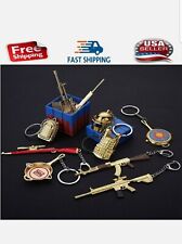  Keychain Keyring Military Weapon Gun Model Pendant model key ring Alloy picture