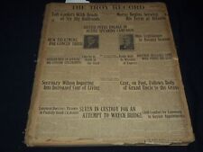 1910 JANUARY 3-31 THE TROY RECORD NEWSPAPER BOUND VOLUME - NEW YORK - NTL 16T picture