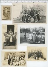 (10) Vintage photo lot / SCHOOLS - Students Classmates Teachers - OLD SNAPSHOTS picture