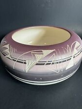 Navajo Bowl Pastels by Artist Silas signed, Art Pottery Southwest Style picture