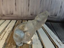 lladro RARE bear daisa 1983 daum crystal paperweight statue head up C4502 picture