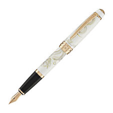 Cross Bailey Year of the Dragon Fountain Pen in Pearlescent White Lacquer w/RG-F picture