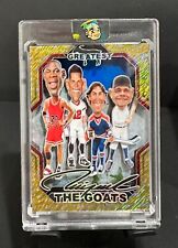 Crazy Caricatures Custom 3-D Trading Card 4 Goats Jordan,Brady,Gretzey,Ruth 1/1 picture