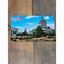 State Capitol Washington Postcard Olympia Chrome Divided picture
