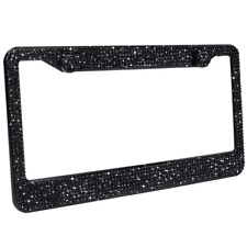 Bling Rhinestone Car License Number Plate Frame Crystal Diamond Stainless Steel  picture
