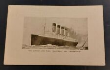  Original R.M.S. LUSITANIA & MAURENTANIA Cunard Line Cruise ABSTRACT OF LOG picture