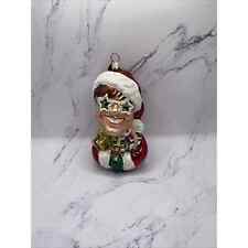 NWT Christopher Radko Blown Glass Christmas Ornament SIR ELTON JOHN Santa Hat picture