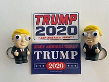 2 President Donald Trump 2020 MAGA...Keychains... Squeeze...+ 2 Decals picture