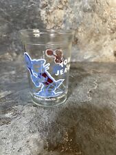 Vintage Collectible Welch's Glass Jelly Glass Cup Tom and Jerry Tennis 1991 picture