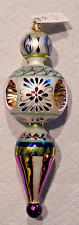 2000 Christopher Radko Glass Christmas Ornament 13 Inch - Blue Danube 00-034-00 picture