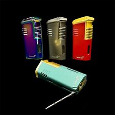 Scorch Torch Model 61735 Tripl-Flame Refillable Windproof Lighter W/ Cigar Punch picture