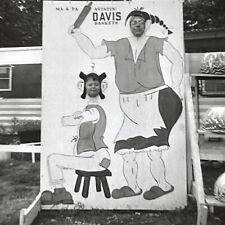G9 Photograph Davis Baskets 1950's Funny Face Cut Out MA Pennsylvania  picture