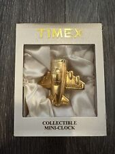 Timex Collectible Mini-Clock Airplane Vintage picture